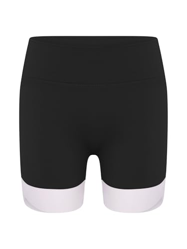 FEESHOW Kids Girls Cycling Shorts Stretchy High Waist Workout Yoga Shorts Gym Fitness Sport Short Leggings3