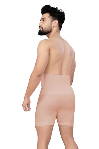 Image of Tummy Tucker Men Shapewear for Control Seamless High Waist Slimming Underwear Body Shaper Boxer Stomach Fitness for Exercise & Workout Briefs