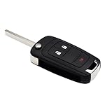 Kepdul Car Remote Keyless Entry Replacement for Chevy Key Fob Shell Compatible with Chevrolet Equinox Cruze Camaro Malibu Impala Sonic (2+1 Buttons)