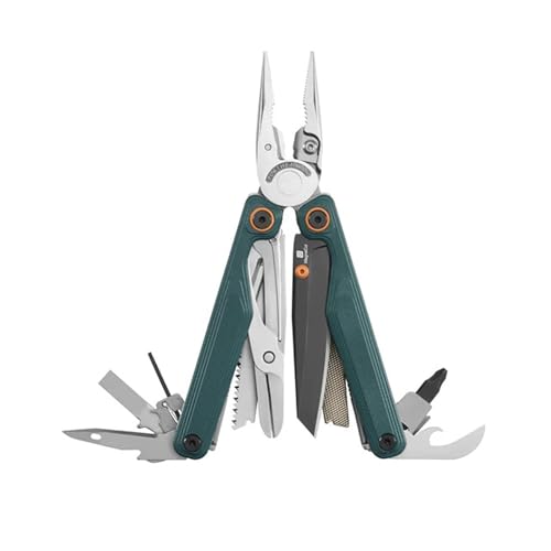 Leatherman Wave Alpha Multitool - 16-in-1 Werkzeuge mit MagnaCut-Klinge, Säge, Feile, Innovativer Schere und mehr Bedienkomfort - Cascadia