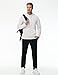 TACVASEN Mens Hoodies Pullover Midweight Athletic Fashion Sweatshirts Fleece Lined Water-resistant Casual Work Gym Hoodie with Pockets White XL