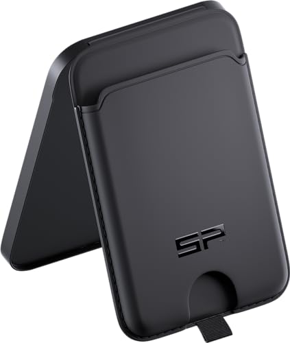 SP CONNECT Erwachsene (Unisex) SP Magnetic Card SPC+ Bi-Fold Wallet, Schwarz