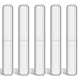 stonylab PTFE Magnetrührstäbchen Set, 5er-Pack Magnetrührstab 60 mm PTFE Beschichtetes Rührstabset Magnetrührstäbe Weißer Rührrührer für Rührer Laborrührplattenstab, 5 PK