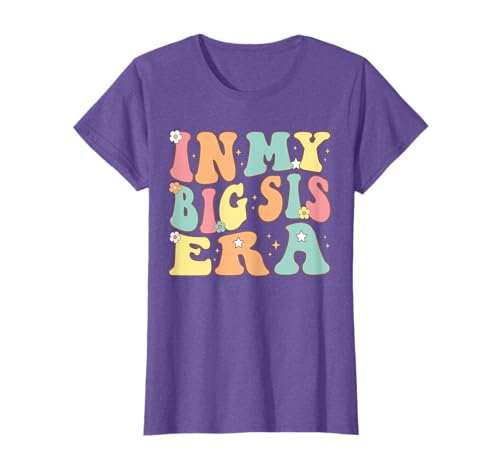 In My Big Sis Era Groovy Bigger Sister Christmas Birthday T-Shirt