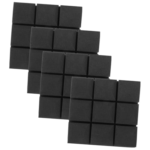 Paneles de Espuma Acústica para Aislamiento Sonoro 4 piezas para Estudios en Casa Absorción de Alta Densidad Diseño Decorativo Resistente al Fuego miniatura 6