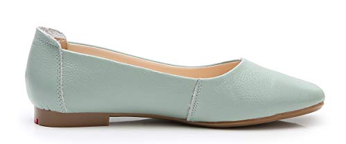 Venuscelia Women's Plain Dance Flat Shoe (7.5 M Us,Paleturquoise) #TOP2