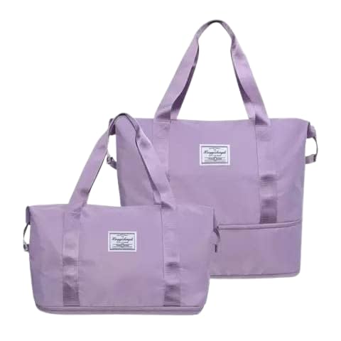 𝟏𝟓 𝐘𝐞𝐚𝐫𝐬 𝐆𝐮𝐚𝐫𝐚𝐧𝐭𝐞𝐞 Travel Duffel Bag, Large Capacity Folding Waterproof Carry On Bag for Women Girls, Lightweight Foldable Luggage with Strap & Wet Dry Separation for Outdoor-image-29