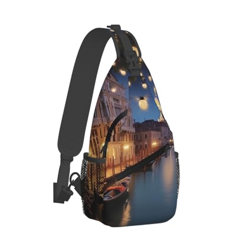 Morrales Deportivos Cross Chest Bag Negro Unisex miniatura 2
