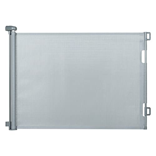 Hawthyhome Treppenschutzgitter Türschutzgitter Ausziehbar 0-140CM, Kinderschutzgitter,Schutzgitter Treppe für Babys und Haustiere Geeignet für Treppen, Türen, Terrasse (Grau-140CM