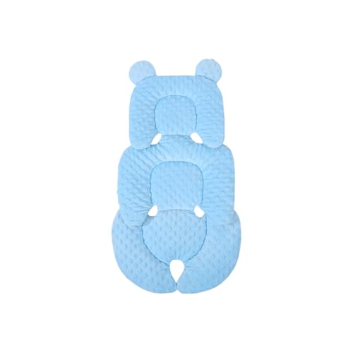 SHEKAKO Universal Baby Seat Pad, Car Seat Pad for Toddler, Infant Car Seat Insert, Reversible Car Seat Head and Body Support, Newborn Seat Cushion for Stroller, Baby Swing, Bouncer, Rocker (Blue, B)
