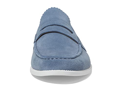 Steve Madden Men's RAMSEE Slip On Loafer, Blue Suede, 11.5
