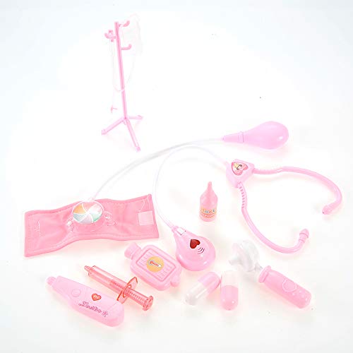 PowerTRC Doctor Nurse Pink Medical Kit | Playset for Kids | Pretend Play