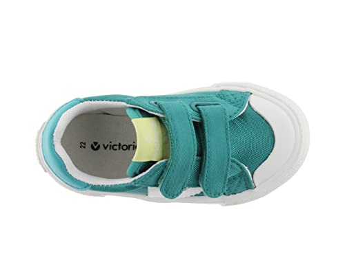 victoria Girls Tribu Tiras Nylon Sneakers, Agua,11 M US4