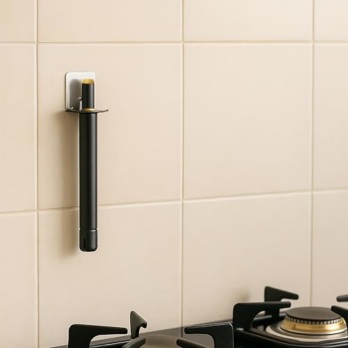 Image of Nirency Long Lasting Manual Kitchen Lighter | Spark Ignition Lighter for Gas Stove & Burner for Home, Restaurant and Outdoor Use - Regular Size Handle with Grip Guard