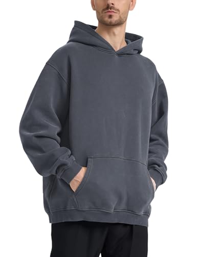 Image of Hatant Oversized Hoodie Sweatshirts for Men Couples Heavyweight Hoodies Pullover Vintage Mens Acid Wash Sweaters Clothes 2026