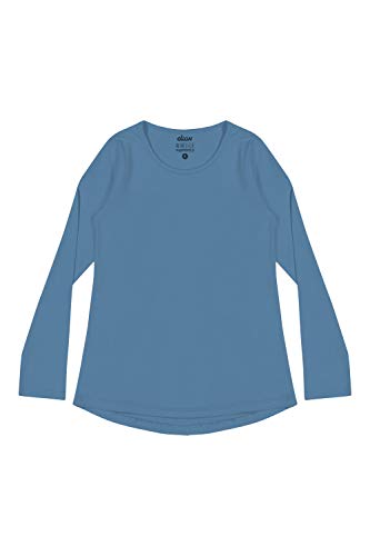 Blusa Em meia malha penteada, Elian, Meninas, Azul, 4