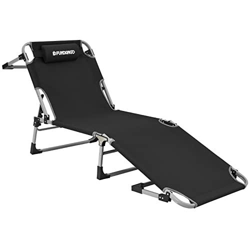 FUNDANGO Unisex-Erwachsene 9C2201_Black-USVCZX1 Campingstuhl, schwarz, Oversized Cover