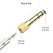 Cable Matters 5-Pack 1/4 to 1/8 Headphone Adapter, 6.35mm to 3.5mm Adapter Male to Female, Gold Plated Stereo Headphone 3.5mm to 1/4 Converter