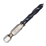 Pronese M6タップドリル 3機能複合タップ HSS-Co M35ハイス鋼 6.35mm六角軸 全研ぎ刃先 高効率加工 開孔・タップ・面取り 一体化 ステンレス用 鉄工用