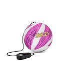 sklz rebounder net Innovador entrenador de fútbol: olvídate de enredos y molestias con el fácil ajuste de altura y mango para almacenar el exceso de cuerda durante el uso o transporte. Esta pelota divertida, práctica y portátil de tamaño 1 es pequeña en tamaño y grande en comodidad