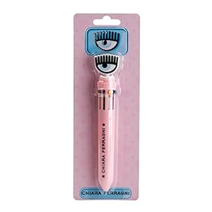 Kit Scuola 5 Quadernoni Chiara Ferragni A4 1 Rigo + Penna Profumata E Portachiavi Paillettes In Omaggio
