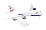 Skymarks Daron British Airways Boeing 747-400 Model Airplane – 1/200 Scale Officially Licensed Plastic Aircraft with Landing Gear & Display Stand – Detailed Collectible Toy for Kids Ages 3+