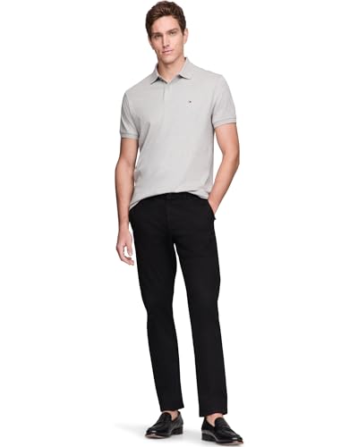Image of Tommy Hilfiger Mens Short Sleeve Casual Polo Shirts in Regular Fit with Liquid Cotton