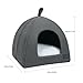 Cat Bed Cave, Foldable Pet Tent for Cat and Dog, Breathable Indoor House with Mat, Large