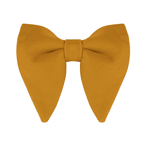 Allegra K Nœuds papillon pré-noués solides pour hommes Jaune moutarde One Size