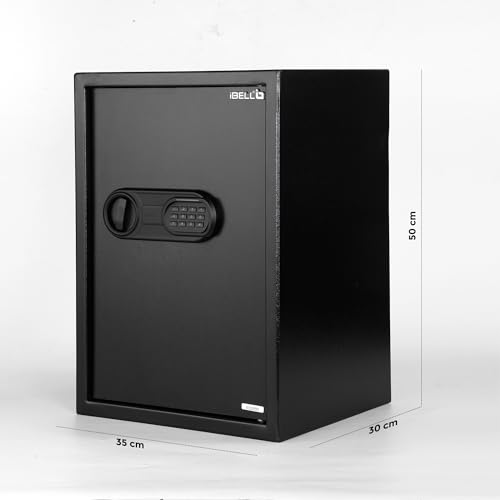 Image of IBELL SL-50S 54.25L Locker Box For Money & Jewellery,Electronic Safe Locker for Home & Office - Digital Lock with Password and Emergency Key, 500Hx350Wx310D mm,15.37kg, 1 Year Warranty (Net-43.1L)