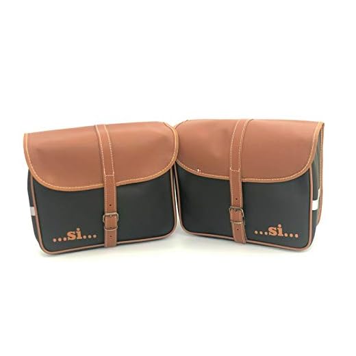Coppia Borse Laterali Eco Pelle Vintage