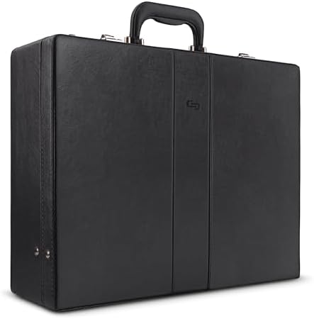 Solo New York Attache - Carrying Case with Combination Lock, Business Brief, Large Main Compartment - Grand Central
