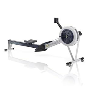 Concept2 RowErg Model D Indoor Rowing Machine with PM5 Monitor, Device Holder, Adjustable Air Resistance, Easy Storage (Gray)