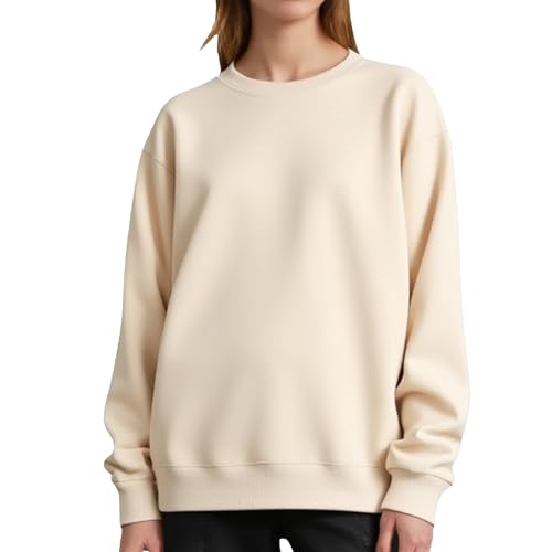 Long Sleeve Sweatshirts for Women Casual Loose Crew Neck Basic Pullover Fall Clothes for Unisex Men