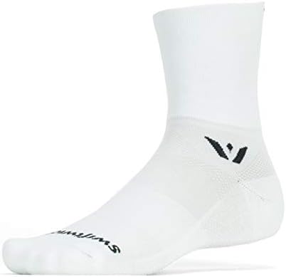 Swiftwick ASPIRE FOUR Trail Running, Cycling Crew Socks, Firm Compression Fit