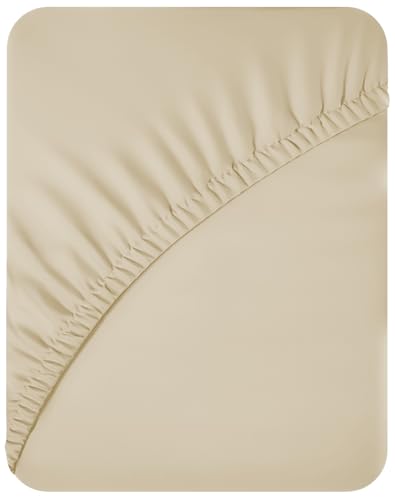 ACRALI HOME King Size Fitted Sheets Deep Fit 40cm/16in Breathable, Hotel Quality 1800 Microfiber King Fitted Sheet Wrinkle Free & Fade Resistant Fitted Sheets King Size (200x150cm)