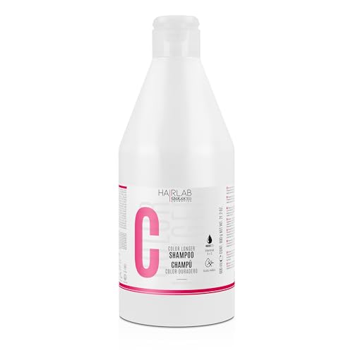 SALERM - Champú Cabello Teñido - Shampoo Color Longer Hair Lab - 600 ml - con Provitamina B5 y Vitaminas A y E - Sella y Mantiene el Color - Sin Sulfatos ni Parabenos