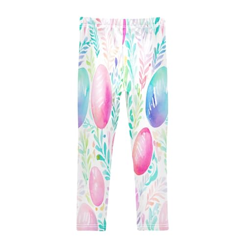 Bolaz Toddler Girls Leggings Printed Yoga Pants Leggings Blue Pink Easter Eggs for Kids2