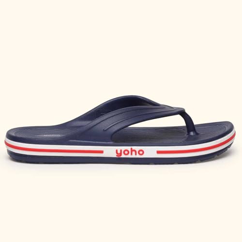 Image of YOHO Grip Orthopedic Slippers for Men | Waterproof Monsoon Footwear | Footpharma Footbed & TripleDense Foam | Anti-Skid Chappals