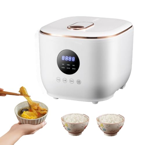 Arrocera De 3 litros Baja En Azúcar, Vaporera Baja En Carbohidratos, 5 Modos De Cocción, Temporizador De Inicio Diferido De 24 Horas, Función para Mantener Caliente Durante 8 Horas, Color Blanco