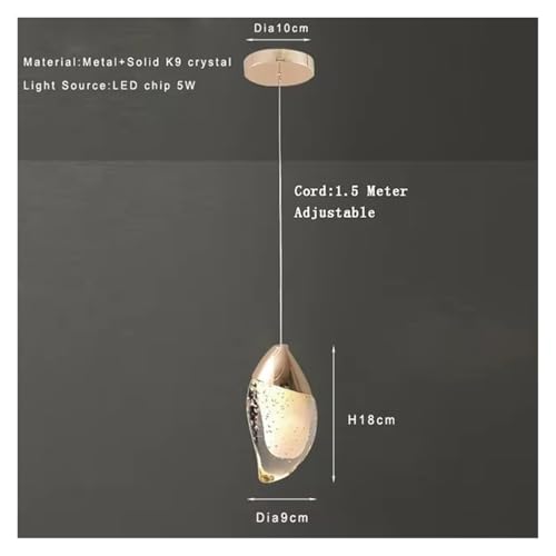 Lámpara de techo de cristal de lujo y oro para una decoración sofisticada 5