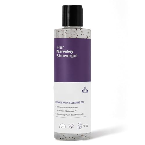 Narvokey Her Refresh pH Balancing Shower Gel, Natural Feminine Hygiene Solution-8fl oz