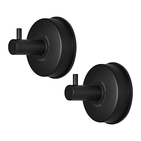 YOHOM Colgador Ventosa Fuerte Baño Toallero 2 piezas Cover