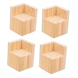 QUMIIRITY 4stücke Möbelheber Aus Holz Möbelverbreiterungen Für Tische Sofas Und Stühle Höhenverstellbare Unterstützung Für Betten Stabil Und Langlebig