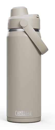 Image of CamelBak Thrive Chug Insulated Stainless Steel Water Bottle, Cold Retention with High Flow Lid for Everyday Hydration and Active Use, 20oz, Stone