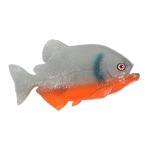 Ipetboom Piraña Plástico Realista Juguete Decoración Juguete Educativo para Niño Niña
