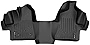 SMARTLINER Floor Mats 1st Row 1 Piece Full Coverage Liner Black Compatible with 2015-2019 Compatible with Ford Transit 150/250/350 (No Transit Connect)
