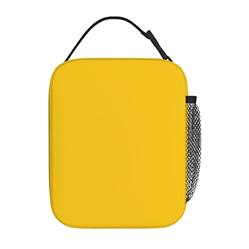 Teikkiop Yellow Lunch Box Rectangle Insulated Picnic Bag For Kids Adults Women Girls Boys Thermal Reusable Cooler For School Hiking Office #TOP2