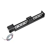 Moteurs à aimant permanent Rail coulissant linéaire de type T, course de 50 à 300 mm, pilote de moteur pas à pas NEMA11, kit TB6600, guide linéaire CNC, XYZ(150mm Stroke Sliding,6mm Pitch)