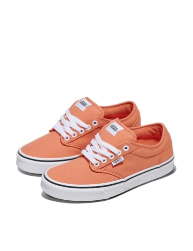 Vans Women's Atwood Shoe | Low-Top Fashion Sneakers for Work, Walking & Casual Everyday Wear, Canvas Coral Rust, 82